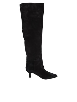Pre-owned 3juin Bea Suede Black High Boots