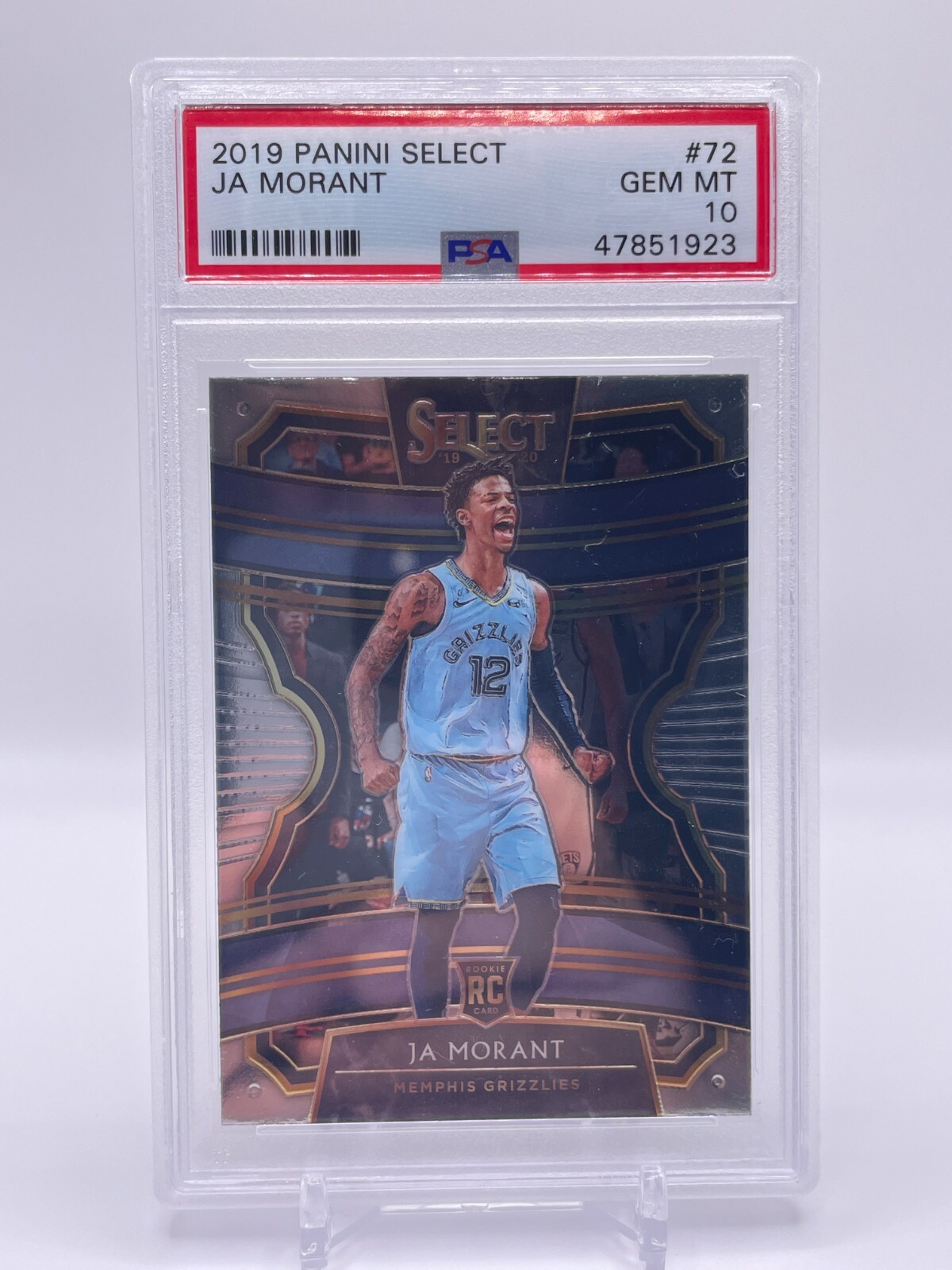 その他 PSA 10 PANINI SELECT SILVER RC JA MORANT 2019-20 Panini Select Silver Prizm Ja Morant RC Rookie AUTO