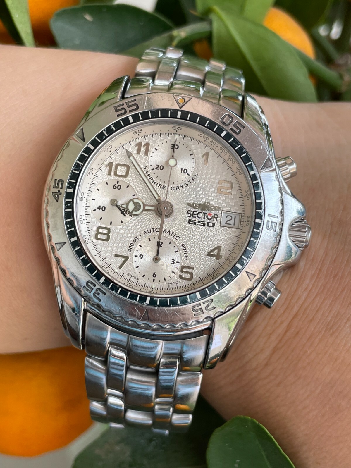 SECTOR WATCH 650 CHRONOGRAPH AUTOMATIC DIVER 300m MENS 40mm SWISS MADE |  eBay