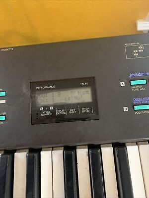 Buy used Yamaha DX-21 FM Digital Keyboard Synthesizer 61 Key Sold As Is Tested Power Only