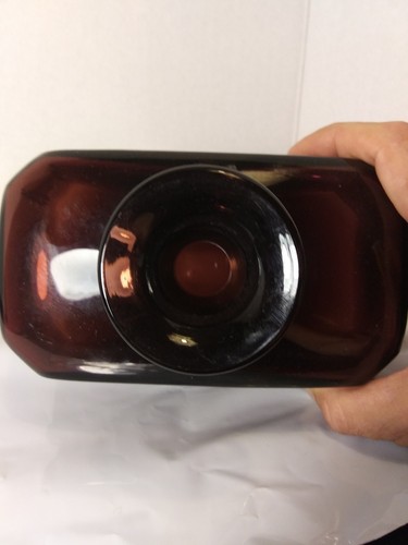 Vintage Hand Blown Purple Glass Decanter Polished Pontil Heavy