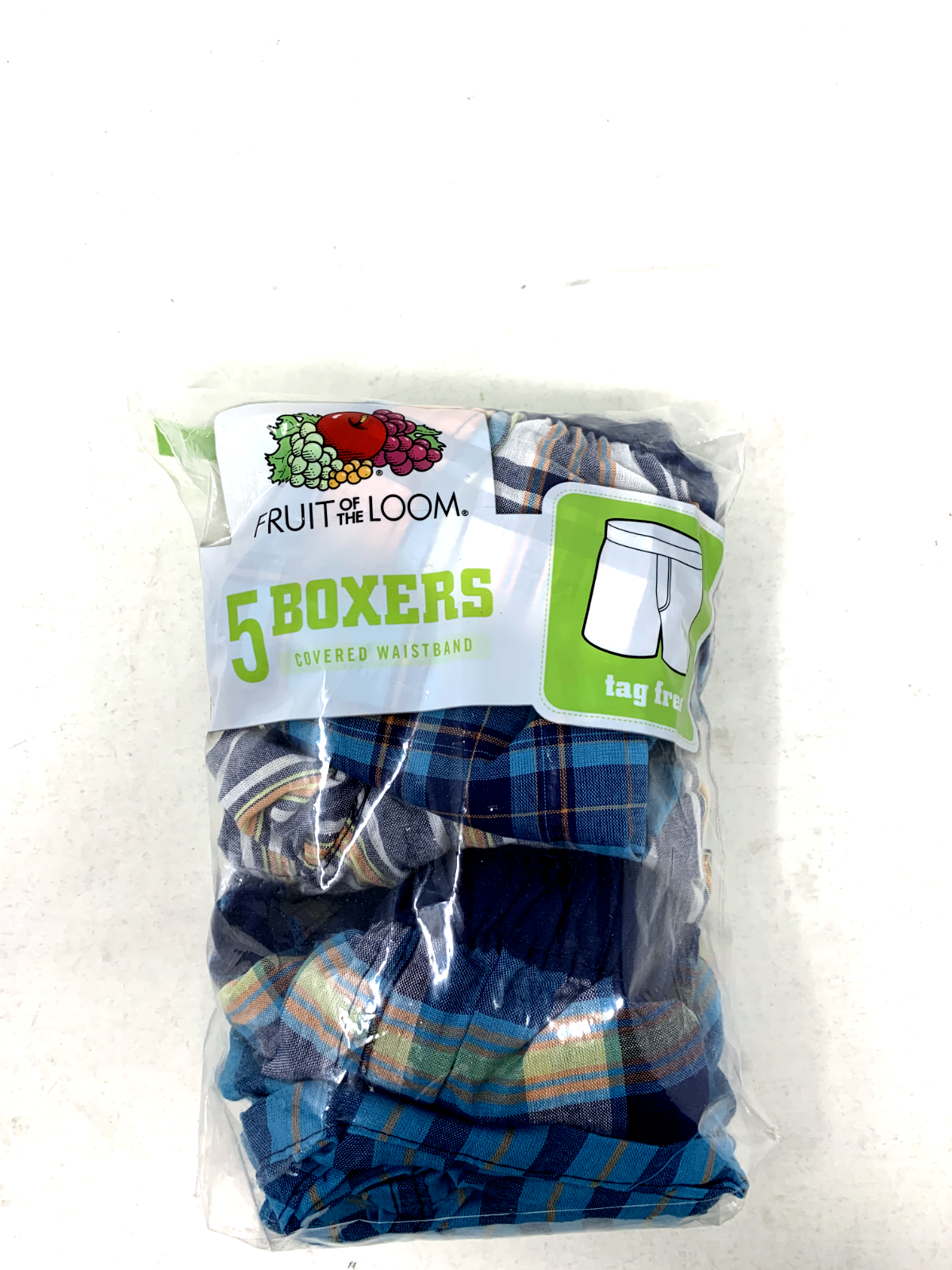 Fruit of the Loom Boys 6-8 Small Boxers 5-Pack  Cotton Relaxed Fit Tag-Free