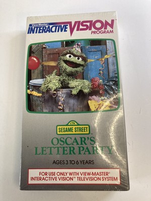 View-Master Interactive Vision Program 1988 Oscar s Letter Party RARE Mint