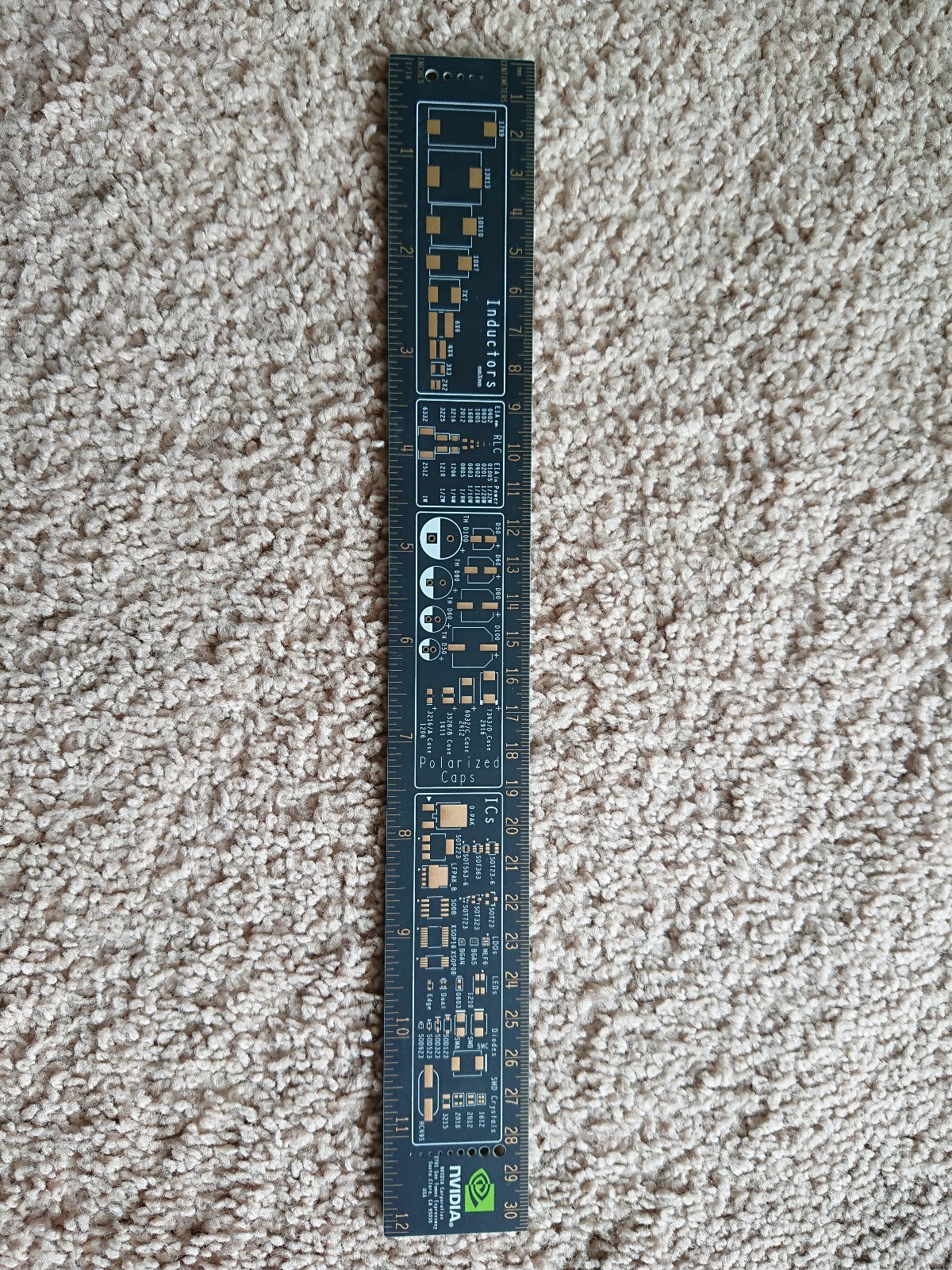 NVIDIA Engineering Ruler, Made On 12