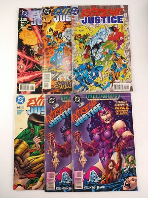 Extreme Justice#0 1 8 10 10 16 (1995 DC Comics) Lot