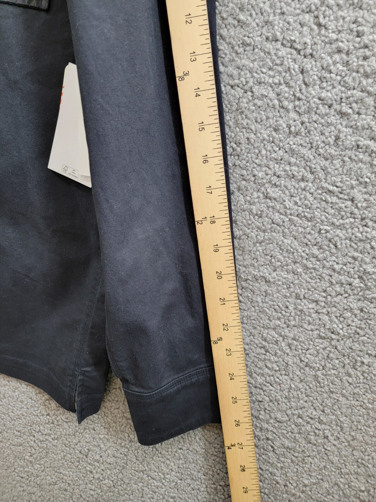 BASS OUTDOOR Relaxed Fit Worker Shirt Jacket Men's M Black Beauty Button Snap - Picture 5 of 19