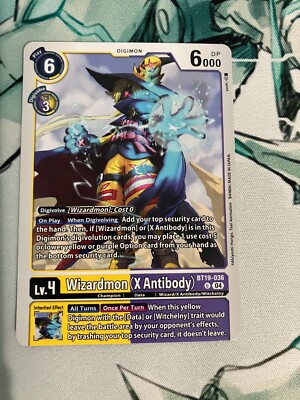Wizardmon (X Antibody) BT19-036 U Digimon Release Special Booster 2.0 NM