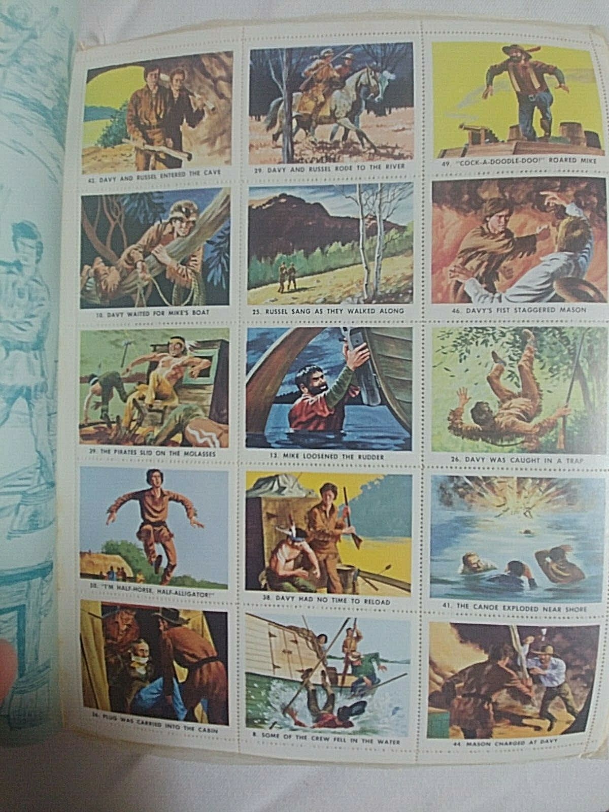 1955 Walt Disney's Davy Crockett AND MINE FINK Stamp Book UNUSED