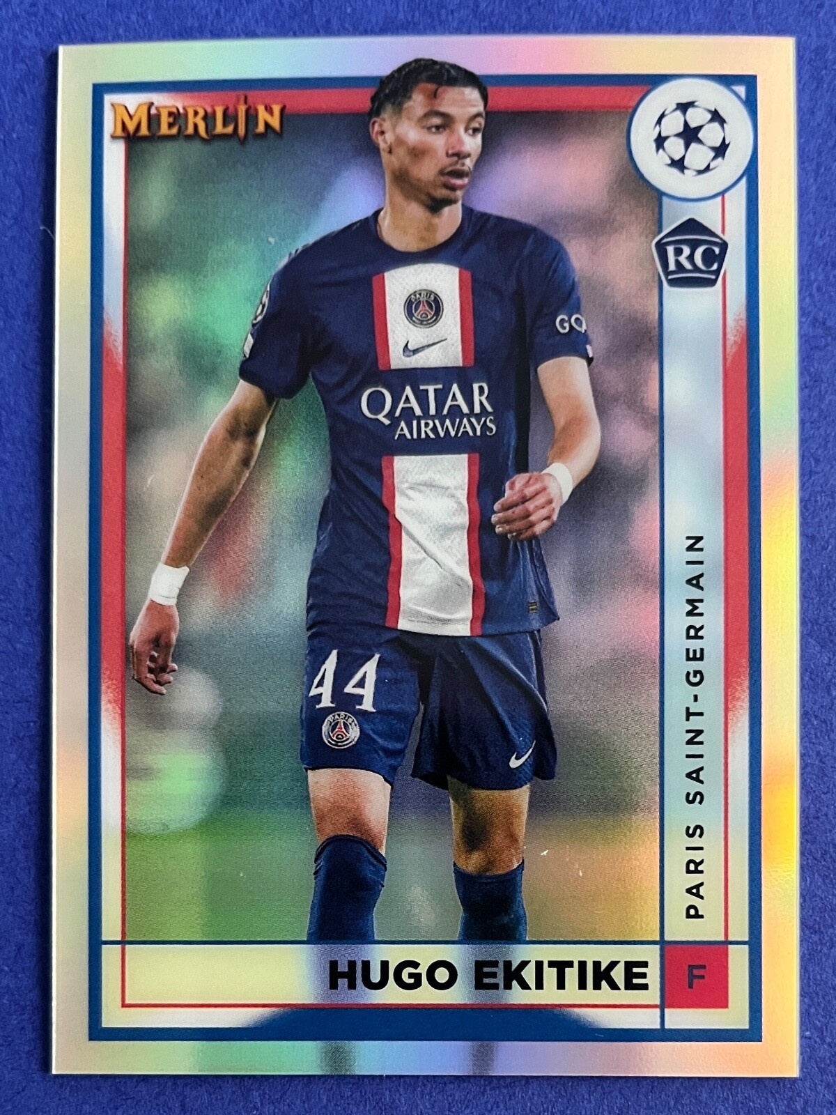 Hugo Ekitike 2022-23 Topps Merlin Chrome UEFA REFRACTOR