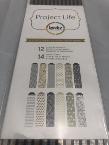 Project Life Becky Higgins Heritage Edition 12 Designer Dividers