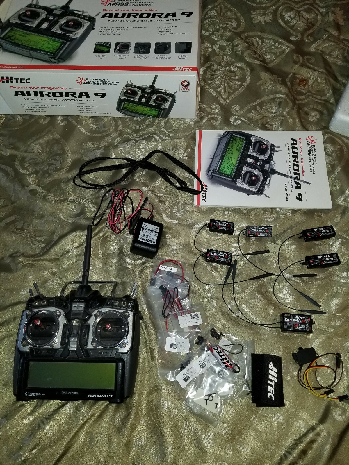 HiTec Aurora 9 RC radio transmitter and 6 Optima receiversのeBay公認海外通販｜セカイモン