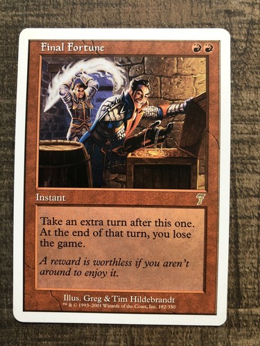 MTG 最後の賭け/Final Fortune  7版 7ED FOIL 日本語 日)最後の賭け / Final Fortune【7ED】 【Foil】 No.182｜MtG