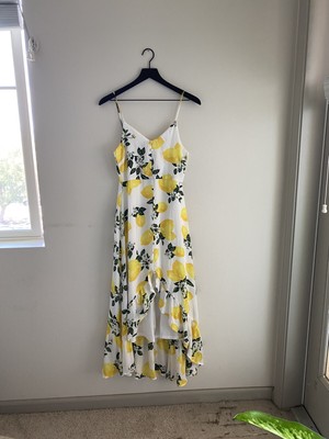 If By Sea Hi Low maxi Lemon Dress size XS