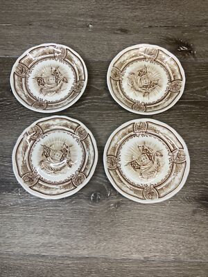 J & G Meakin Americana Ironstone Saucers 5-3/4   England ~Set Of 4