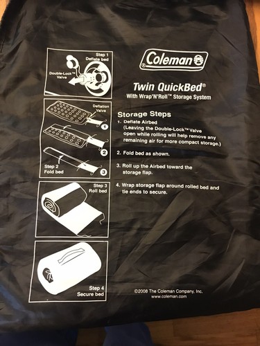 coleman quickbed single high