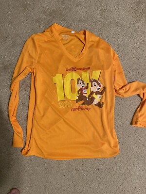 Women Run Disney 2024 10K Shirt MED NEW dri-fit LS cycling running marathon