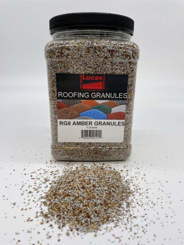 RG 8 Amber Roof Granules repair touch up for Composition Shingle