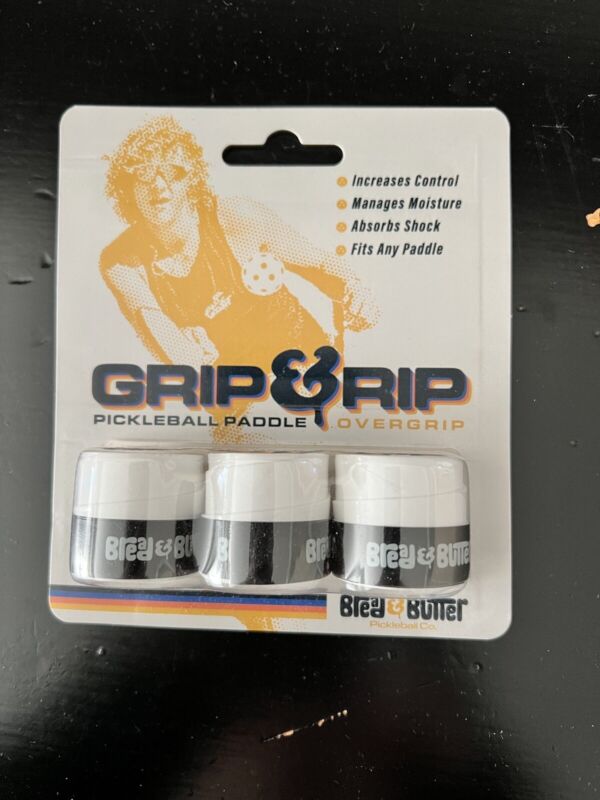 GRIP & RIP by Bread & Butter | Pickleball Paddle Overgrip, White