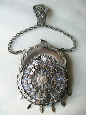 antique chainmail coin purse