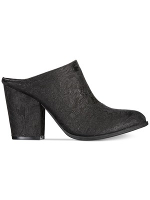 

KENNETH COLE Черные женские туфли-мюли без шнуровки на каблуке с миндалевидным носком для чечетки, 7 м, Черный, RL07562FB