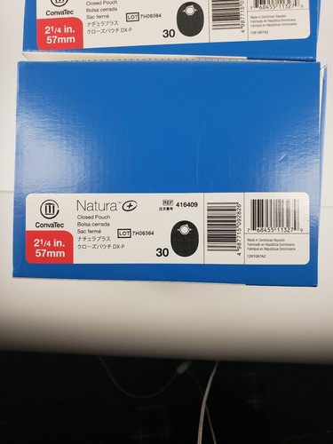 ConvaTec 416409 Natura Plus Closed End Pouch- 2¼ / 57mm- 2 boxes of 30