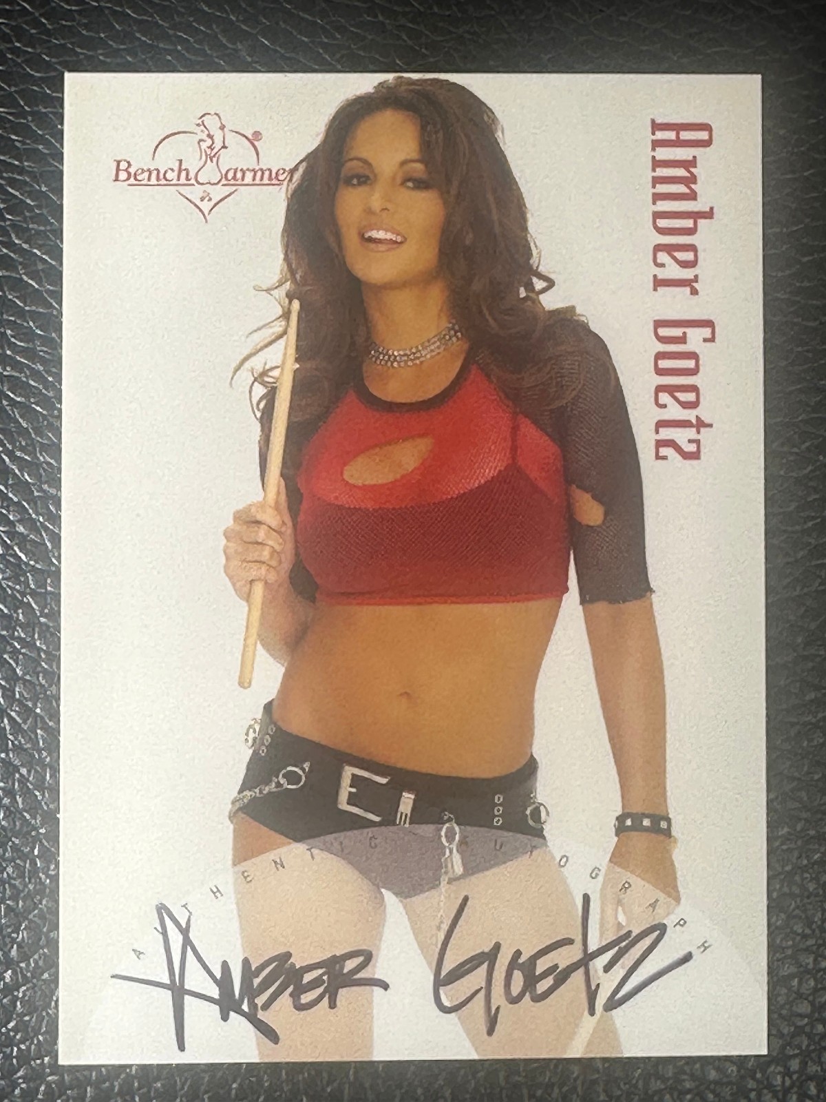 2003 Bench Warmer Amber Goetz Auto Autograph