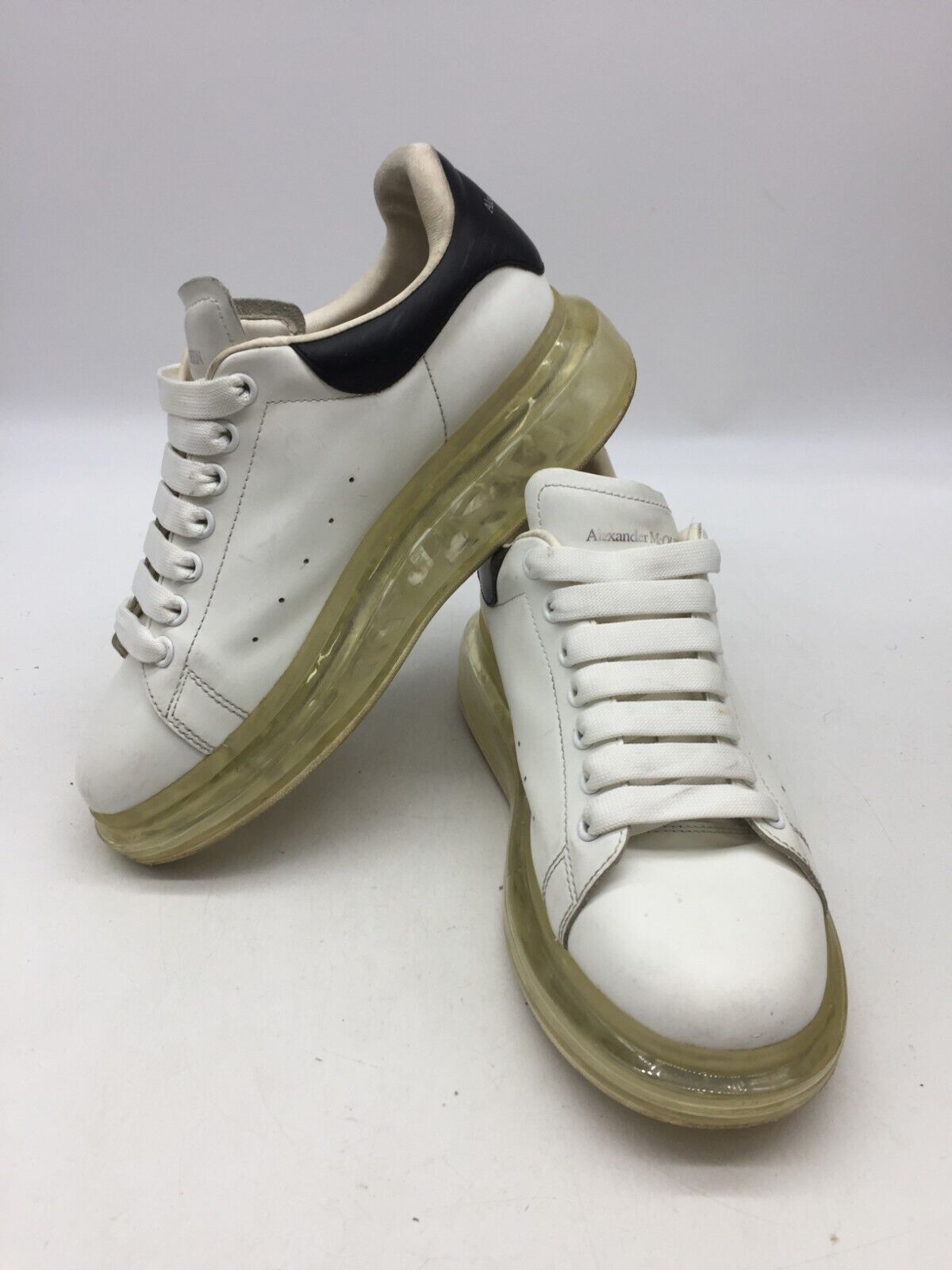 スニーカー Alexander McQueen Oversized Sneakers Clear Sole White Size 6 - Alexander McQueen Oversized Sneaker Clear Sole