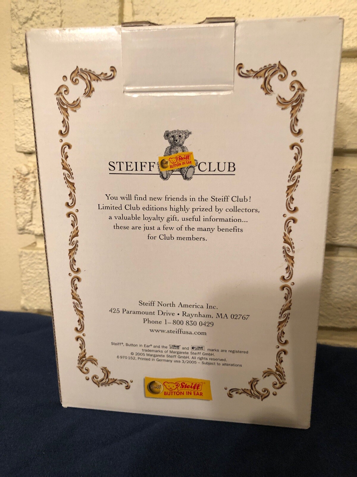 Steiff North American Christmas Exclusive 2005 EAN668050