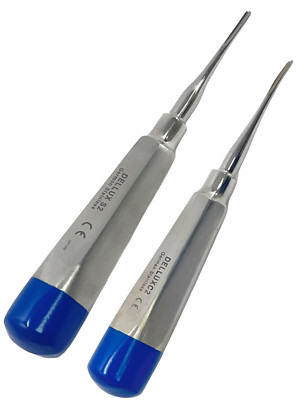 GERMAN DENTAL ELEVATOR EXTRACTING LUXATING APICAL ROOT ELEVATOR S2MM,C2MM BLUE