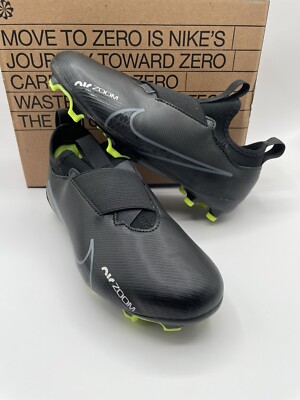 New Nike JR Zoom Vapor 15 Academy FG MG Size 1Y Youth Soccer Cleats DJ5617-001
