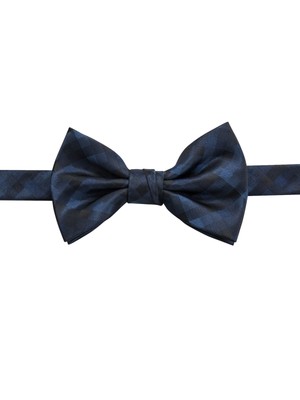 

Мужской темно-синий галстук-бабочка в клетку RYAN SEACREST, Navy