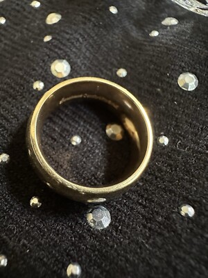 14K Solid Gold Band Benchmark Comfort-Fit Size 5 1/2, 10.6gm, 1/2  12.7mm Wide