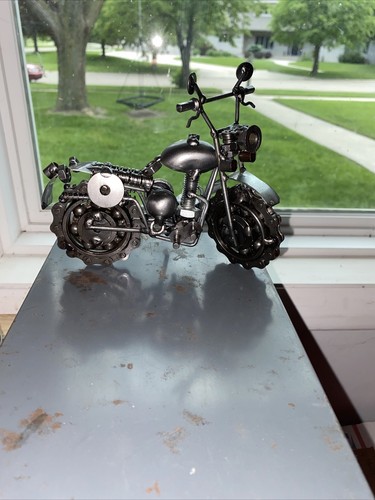 Motorcycle Sprocket Chain Paperweight Figure Indian Hog Triumph Collector GIFT