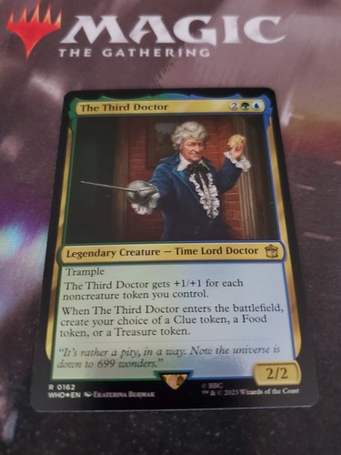 Mtg. 2x The Third Doctor. Foil. Universes Beyond: Doctor Who