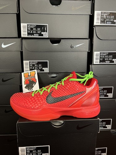 Nike Kobe 6 Protro Reverse Grinch Red FV4921-600 GS & MEN Nike Kobe 6 Protro Reverse Grinch Red FV4921-600 GS & MEN