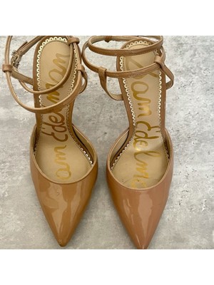 

SAM EDELMAN Женские бежевые стеганые туфли-лодочки Deana с острым носком и пряжкой на шпильке, размер 7 м, Бежевый, G5835S1