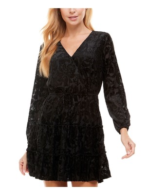 

CITY STUDIO Женская пуловерная юбка Black Tie с коротким рукавом и коротким платьем для подростков, Черный
