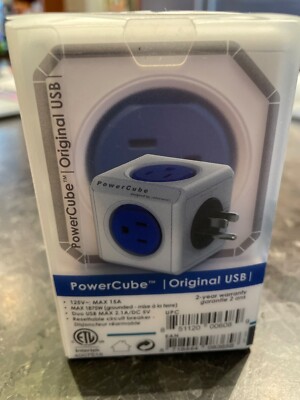Allocacoc 175 Power Cube Accessory  4-outlet Original USB  New Old Stock