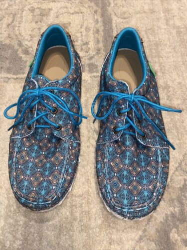 Twisted X Women's Zero-X shoes Turquiose Printed WZX0002 Sz Twisted X Women's Zero-X shoes Turquiose Printed WZX0002 Sz