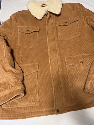 Schott NYC Rancher Corduroy Sherpa Lined Jacket Coat Men's Size 2XL