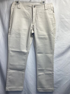 Amazon Essentials Wrinkle Resistant Slim-Fit Work Pant Men 30W x 28L Cream New