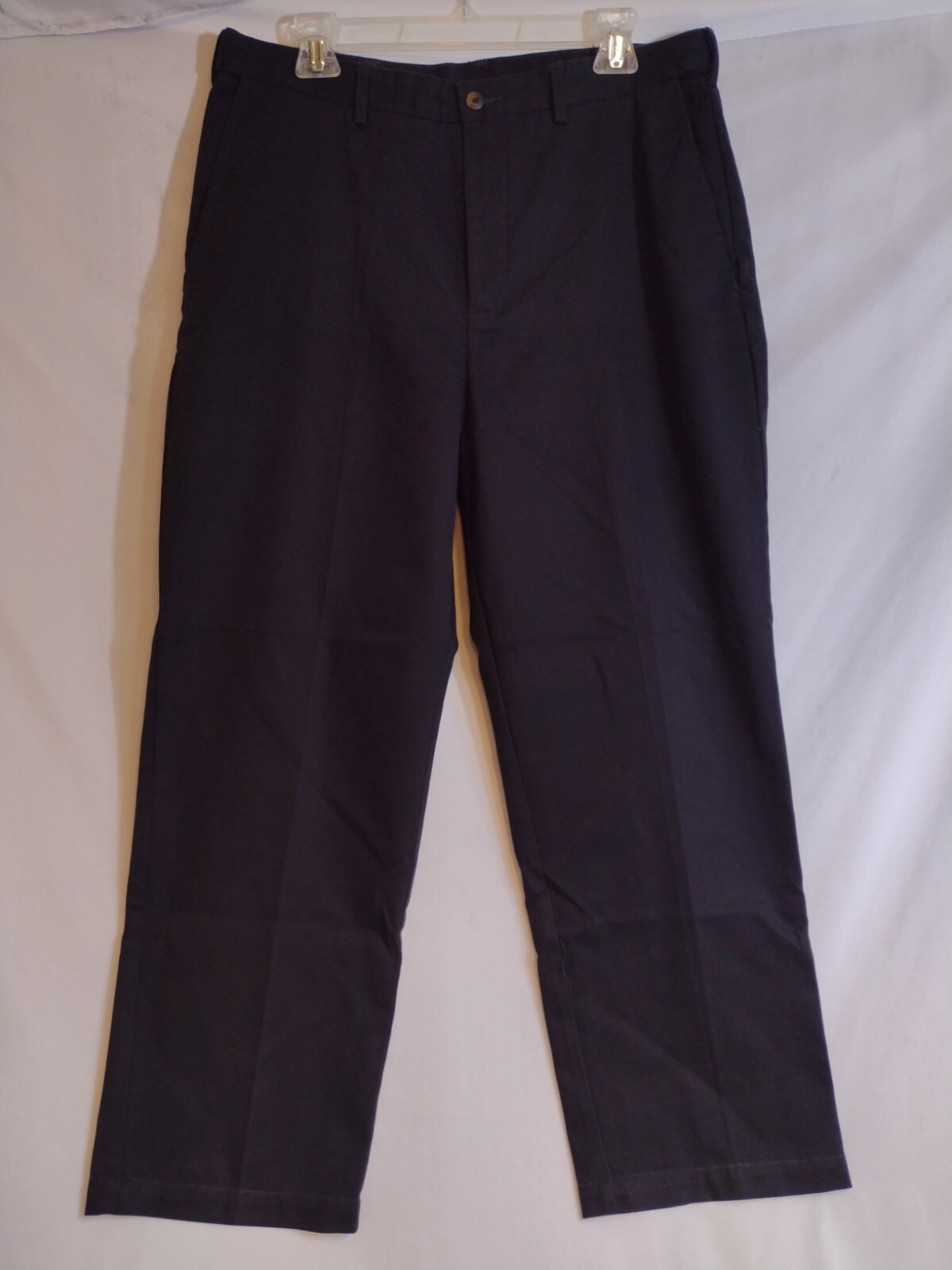 Haggar Classic Comfort Waist Navy Blue Slacks Men's 36 x 29