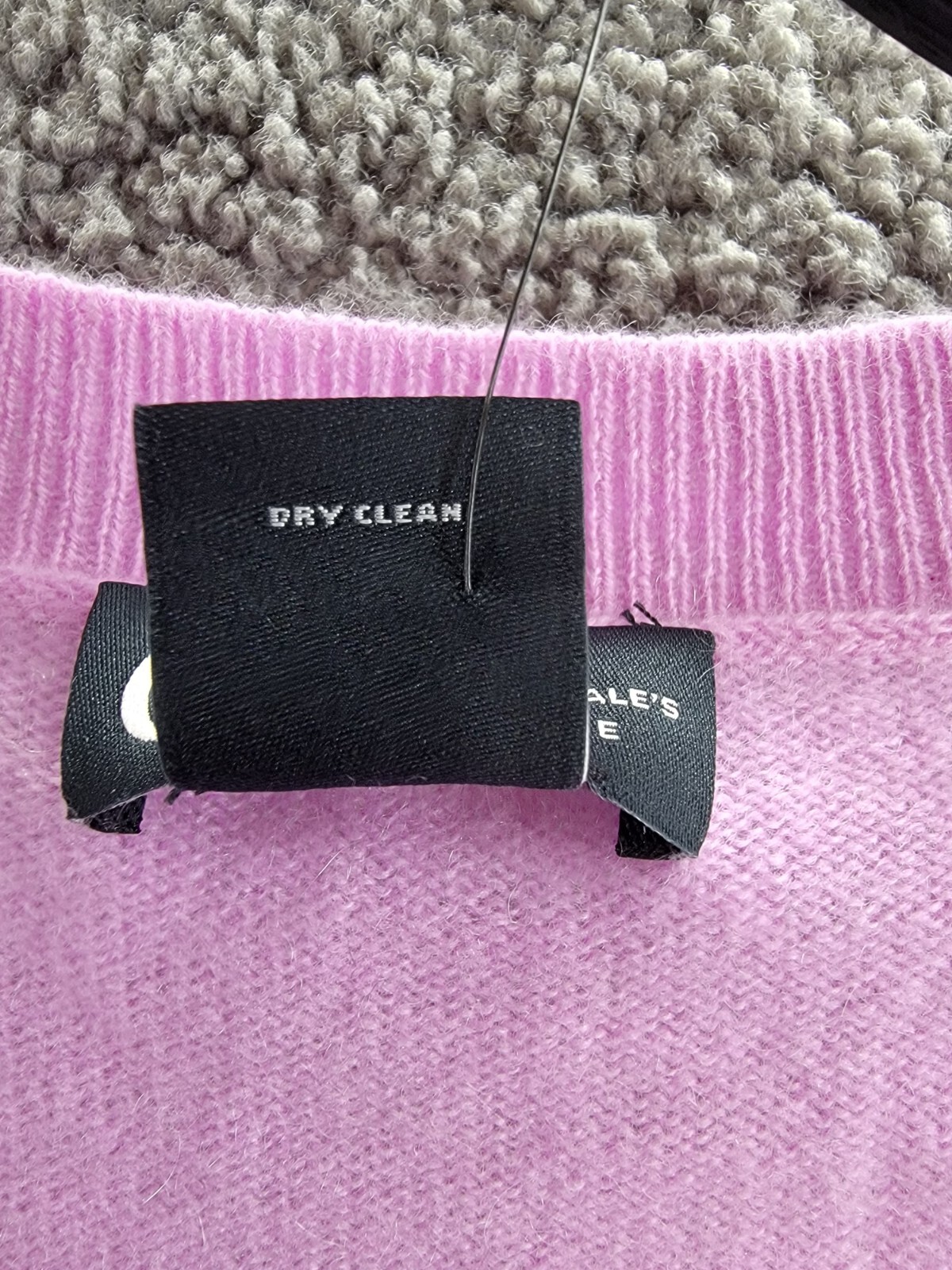 C by Bloomingdale's Cashmere Long Sleeve V-Neck Cardigan Women's S Rose Quartz - Picture 10 of 16