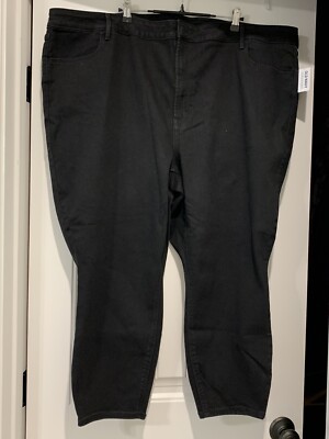 Old Navy Super Skinny High Rise Jeans Women's Plus Size 28 Short Black NWT