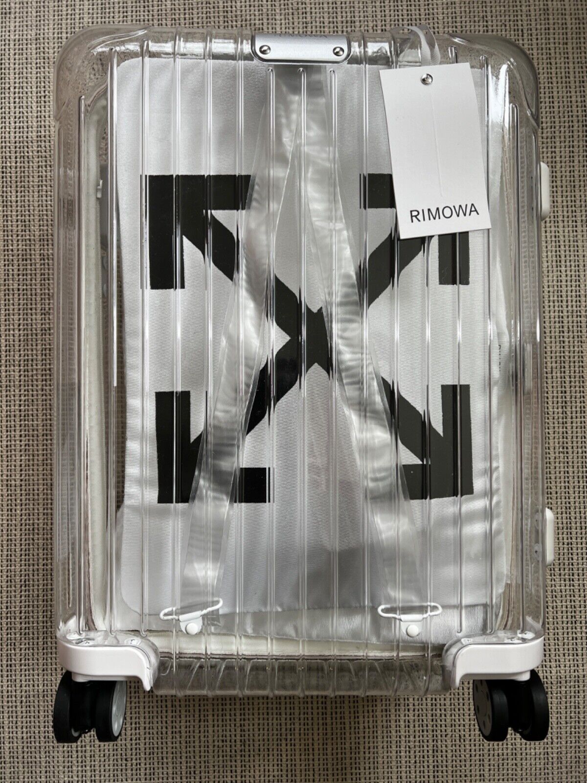 OFF WHITE X RIMOWA See Through 36L Case Logo Suitcase Carry OFF WHITE X RIMOWA See Through 36L Case Logo Suitcase Carry