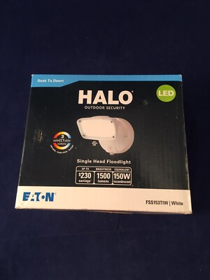 HALO FSS153TIW Outdoor Security Single Head Floodlight White FREE SHIPPING 