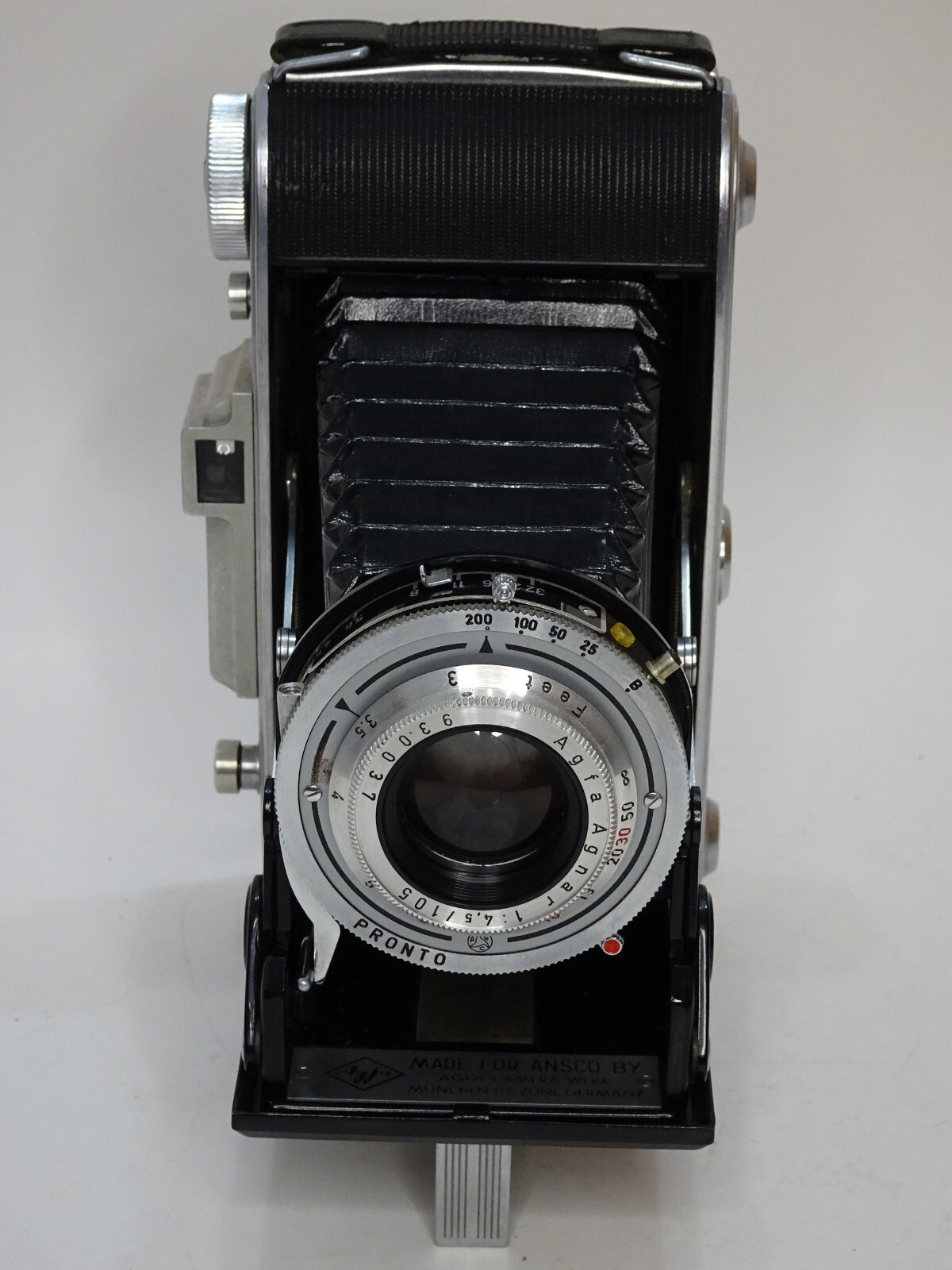 VINTAGE AGFA ANSCO VIKING FOLDING CAMERA W/ Agfa Agnar 105mm