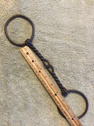 Antique Twisted Iron Draft Horse Driving Bit