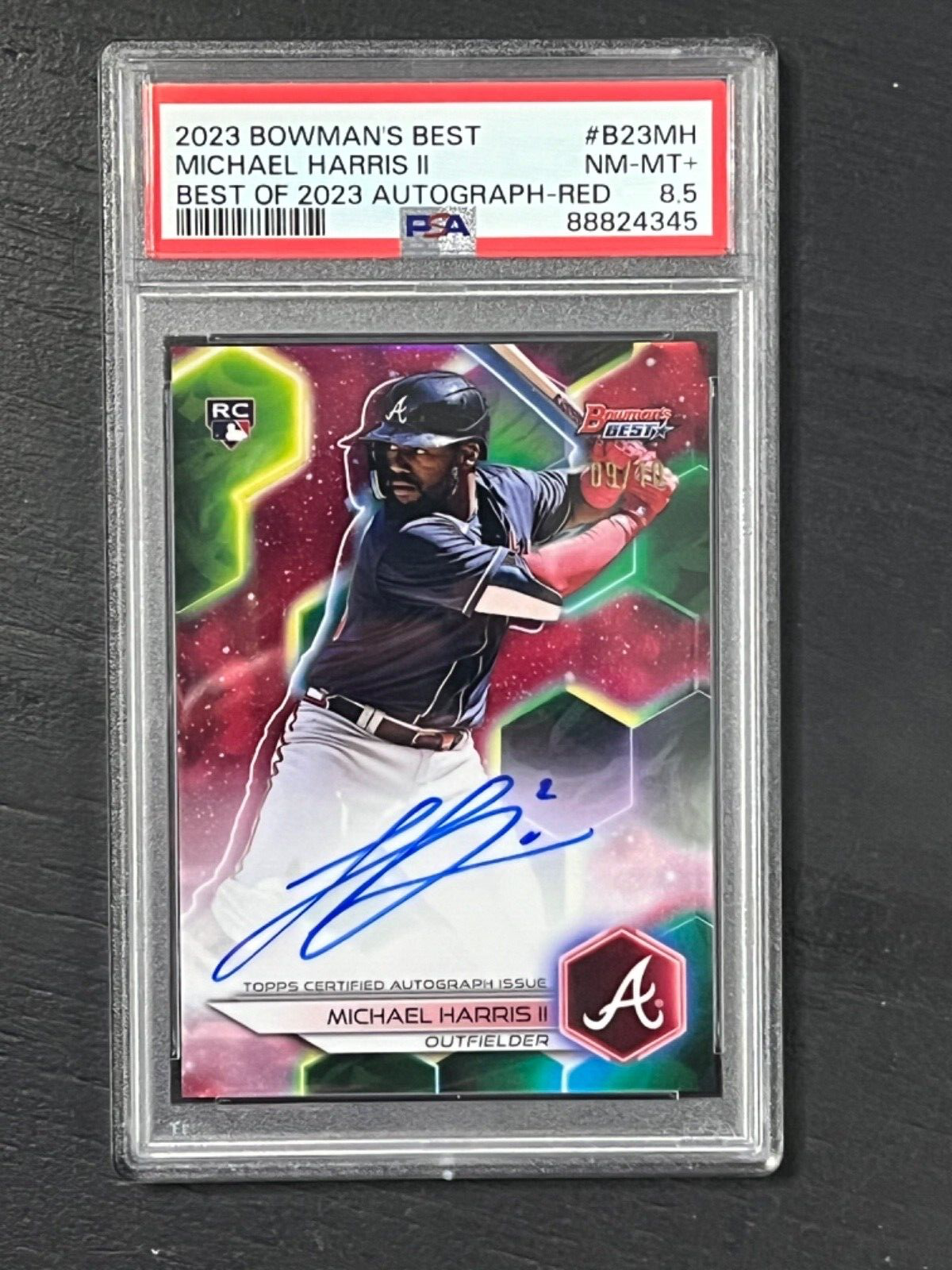 Michael Harris II RC AUTO /10 2023 Bowman's Best Autogragh