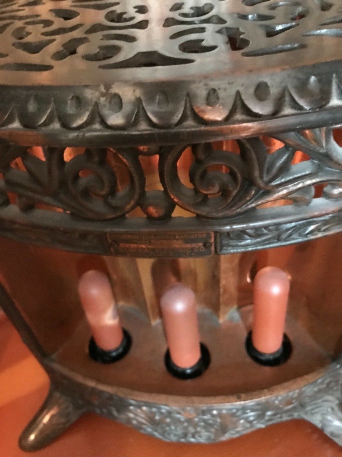 Antique G E Type A29 Luminous Radiator Space Heater